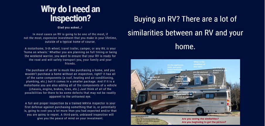 Levels of RV Inspection