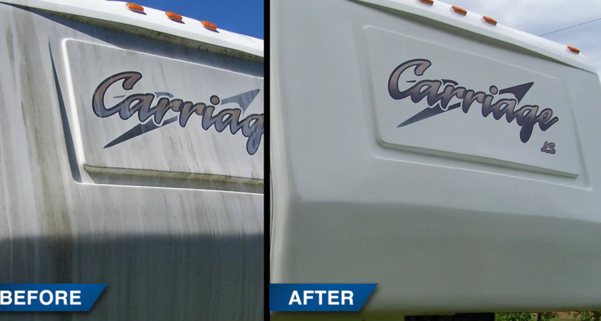 before and after rv detailing 