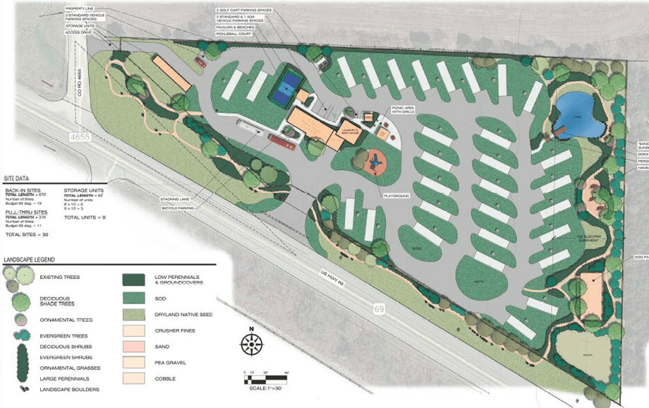 Layout of the park