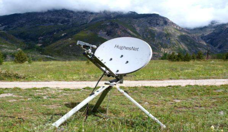 Hughesnet tripod satellite 