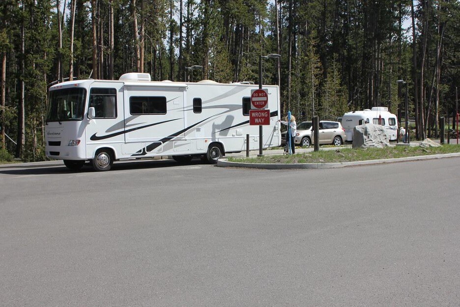RV dump stations and water fill ups