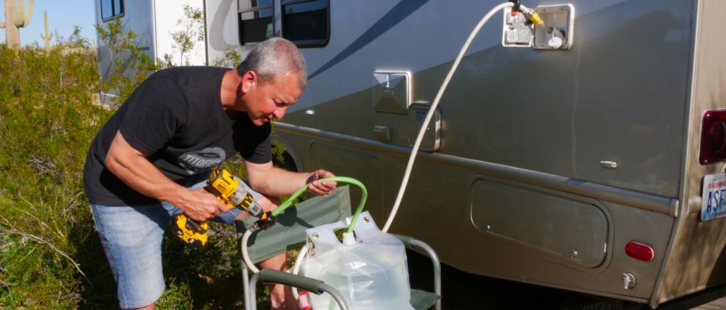 When to Fill Fresh Water Tank on RV